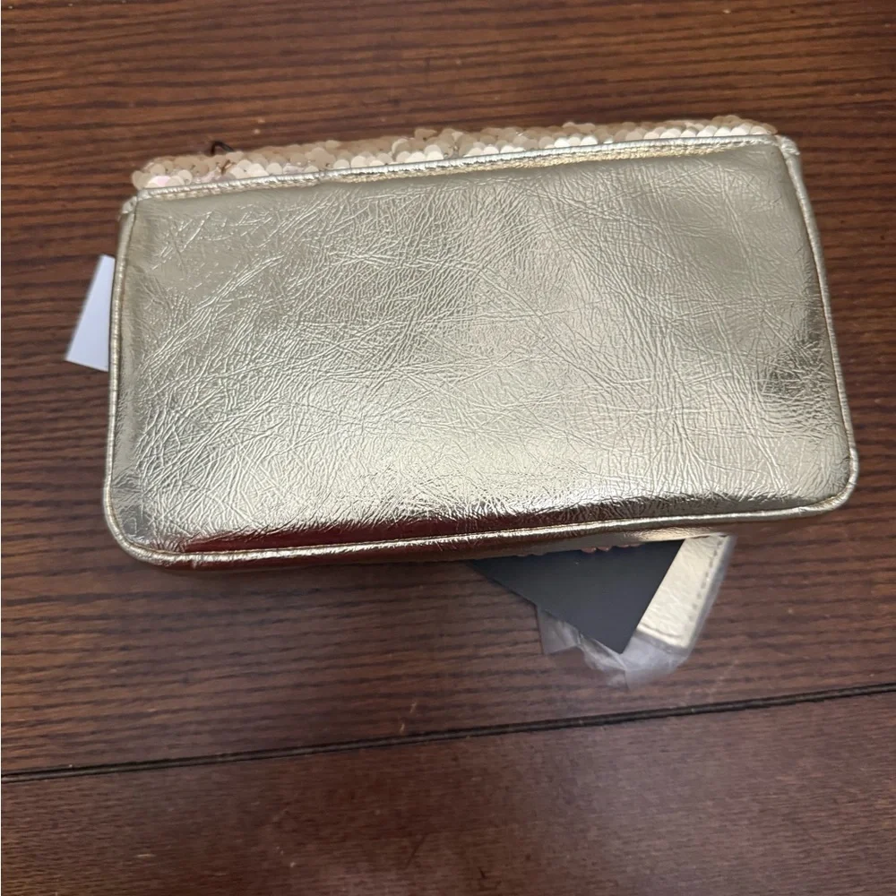 Nicole Miller Rose‎ Gold Sequin Clutch